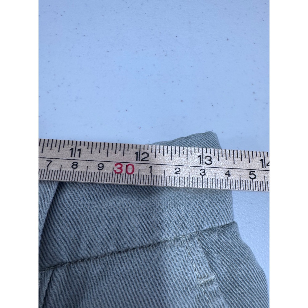 Falconeri Women Sage Green Cotton Linen Wide Leg Pleated Pants Size Small - Picture 8 of 9